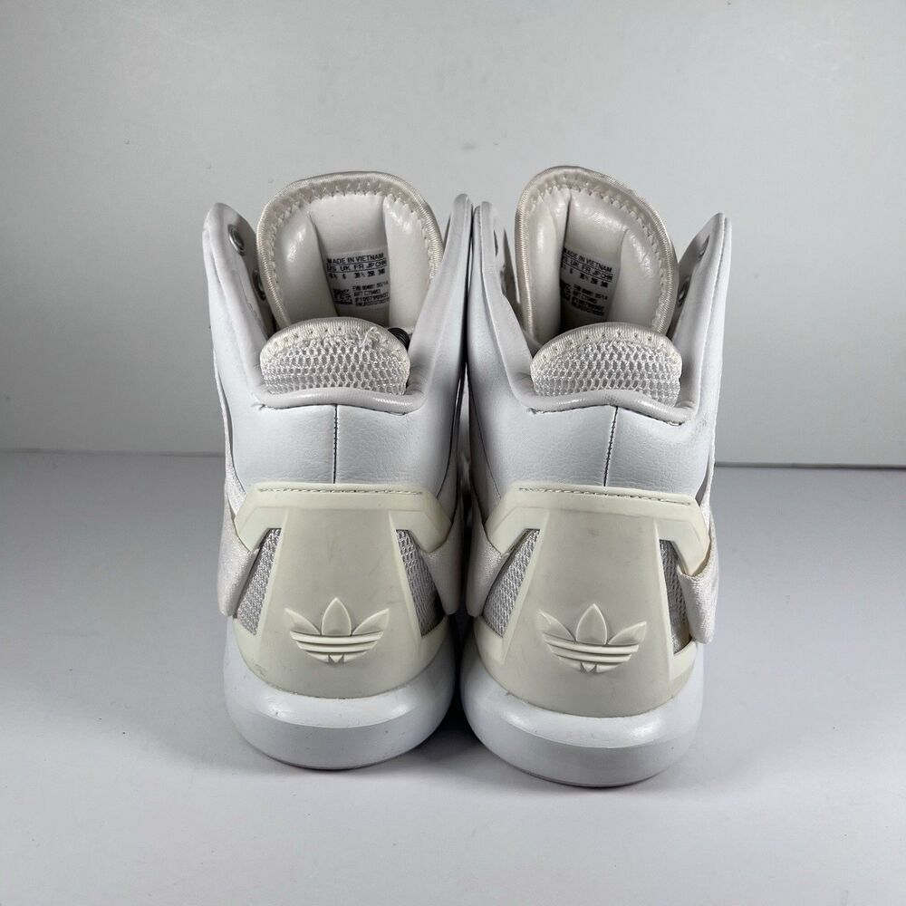 Adidas Originals C-10 Mid White Lace Up Basketball Shoes Sneakers Men's Size 6.5 - Picture 4 of 8